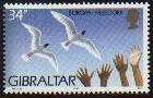 Med Gull postage Stamp